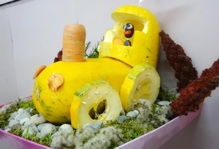 Поделки из кабачков - фото