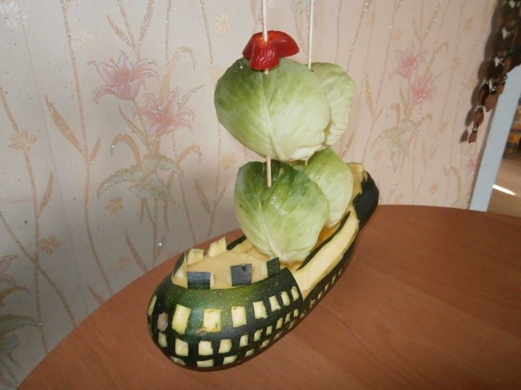 Поделки из кабачков - фото