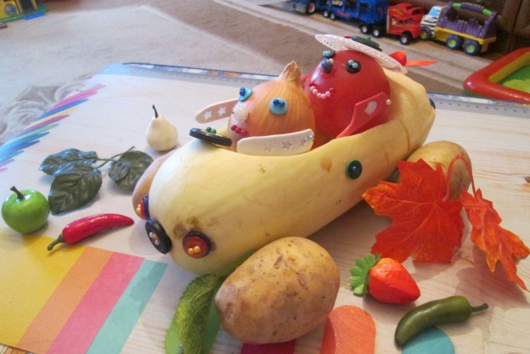 Поделки из кабачков - фото