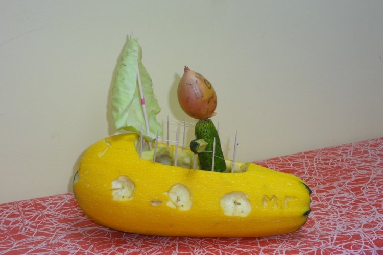 Поделки из кабачков - фото