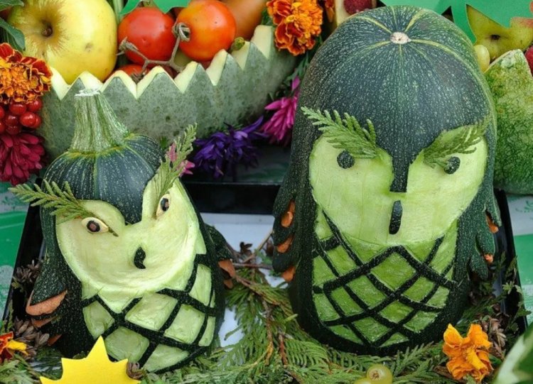 Поделки из кабачков - фото