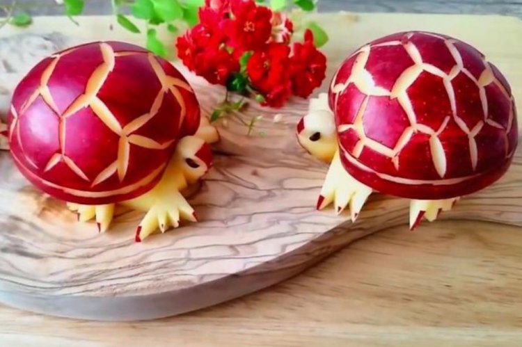 Поделки из яблок - фото