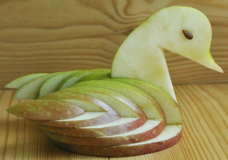 Поделки из яблок - фото