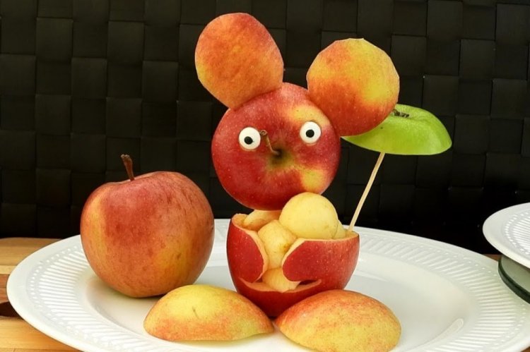 Поделки из яблок - фото
