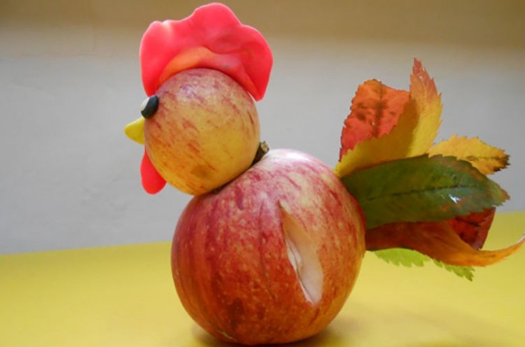 Поделки из яблок - фото