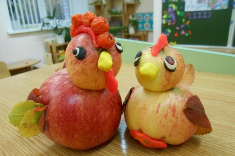 Поделки из яблок - фото