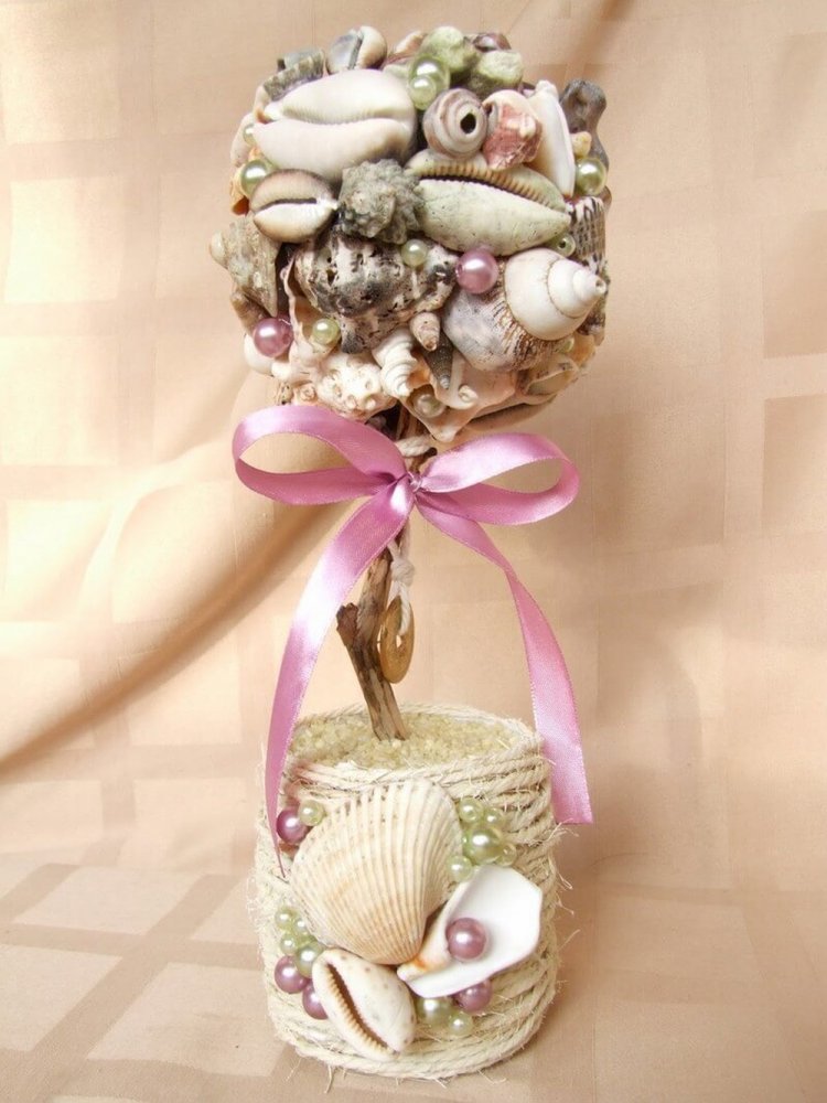 Топиарий из ракушек