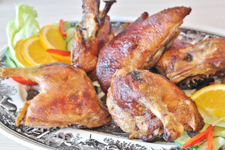 Гусь кусочками в духовке