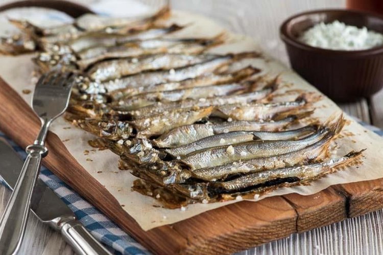 Мойва с соевым соусом в духовке