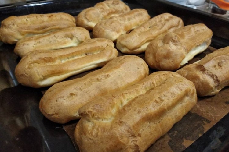 Эклеры с тыквенным кремом