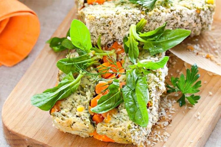 Овощной террин с фасолью