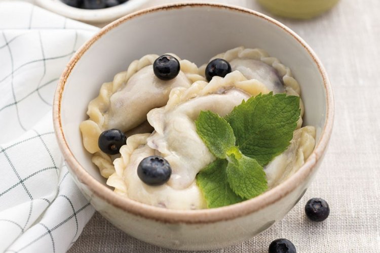 Вареники с черникой