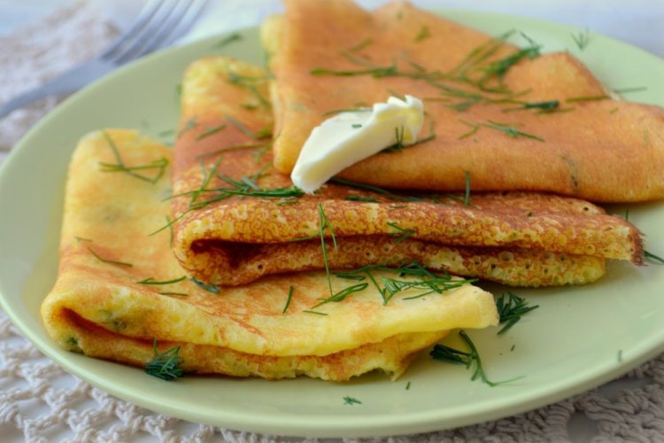 Тесто на блины из кукурузной муки