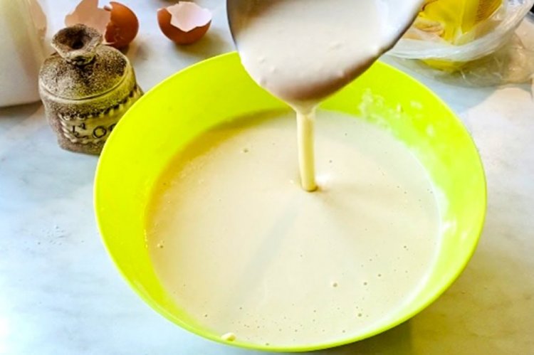 Тесто для блинов на кислом молоке