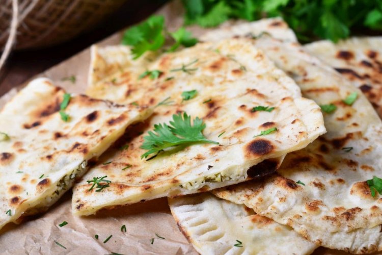 Кутабы с творогом