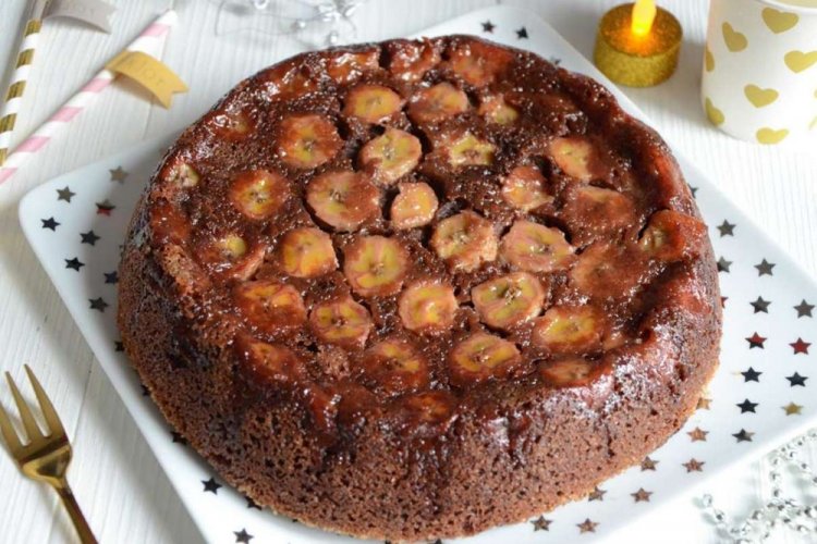 Шоколадный пирог с бананом