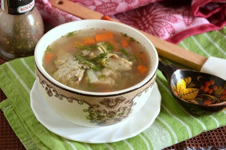 Простая уха из сазана