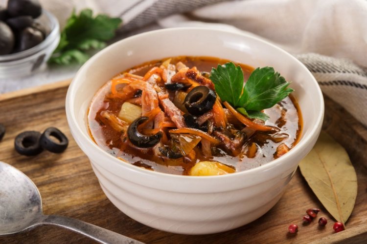 Солянка с говяжьим сердцем