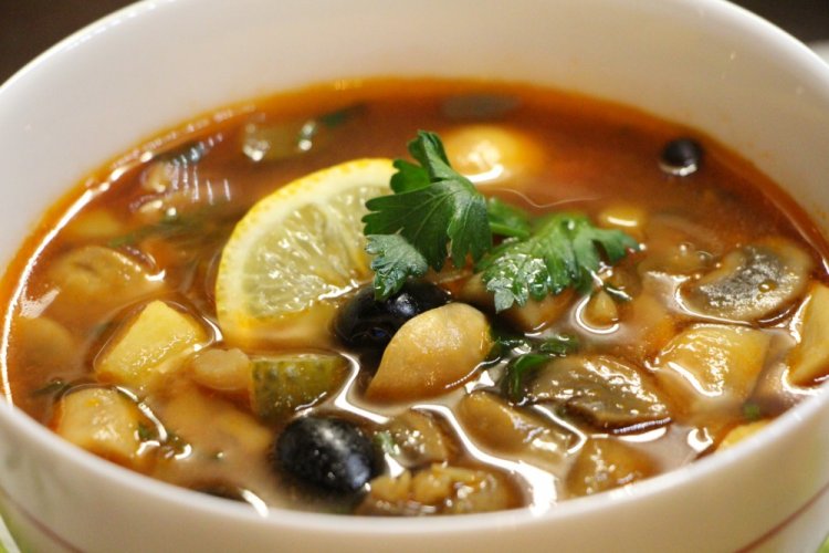 Грибная солянка