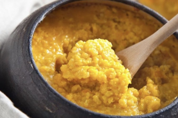 Пшенная каша с тыквой и сыром