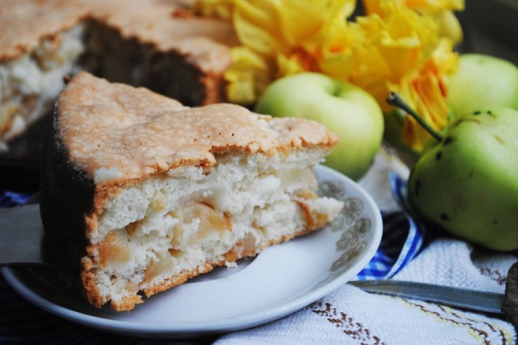 Яблочный пирог на рисовой муке