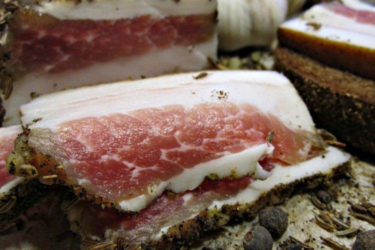 Сало в рассоле с сахаром