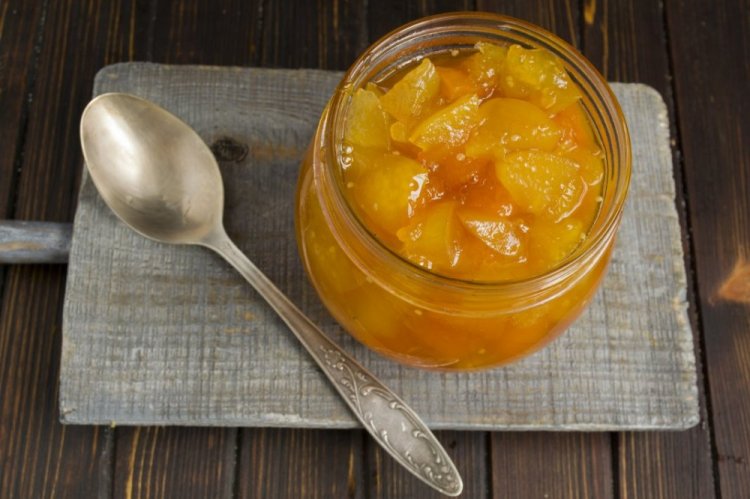 Варенье из тыквы с персиками