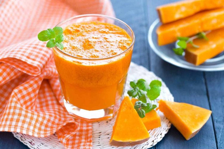 Тыквенный сок через сито