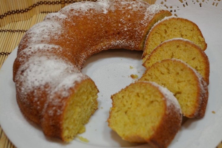 Тыквенный кекс с манкой