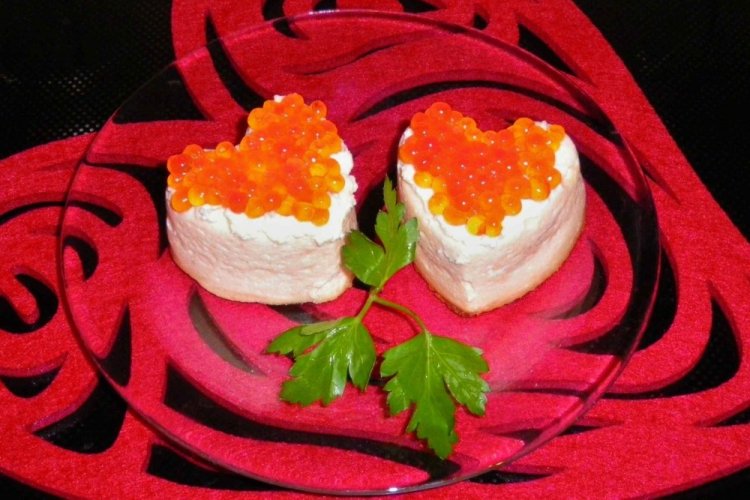 Суфле из красной рыбы и креветок