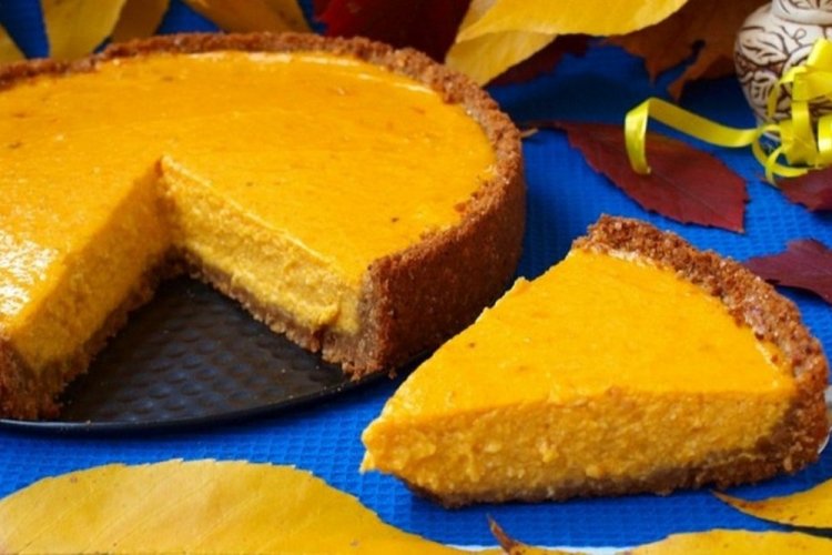 Тыквенный чизкейк без выпечки