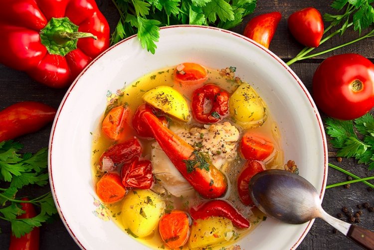 Шурпа с курицей