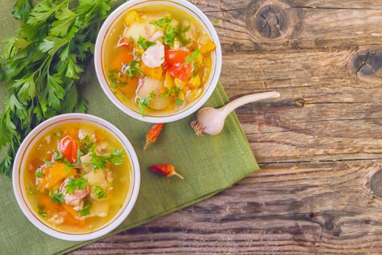 Шурпа с цветной капустой