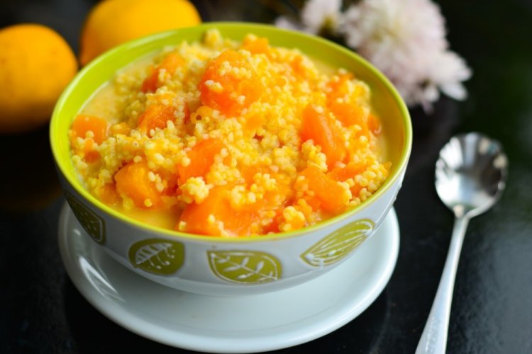 Пшенная каша с тыквой на молоке – классический рецепт