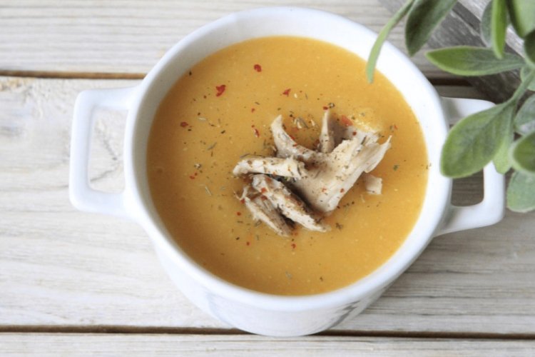 Диетический суп-пюре с курицей