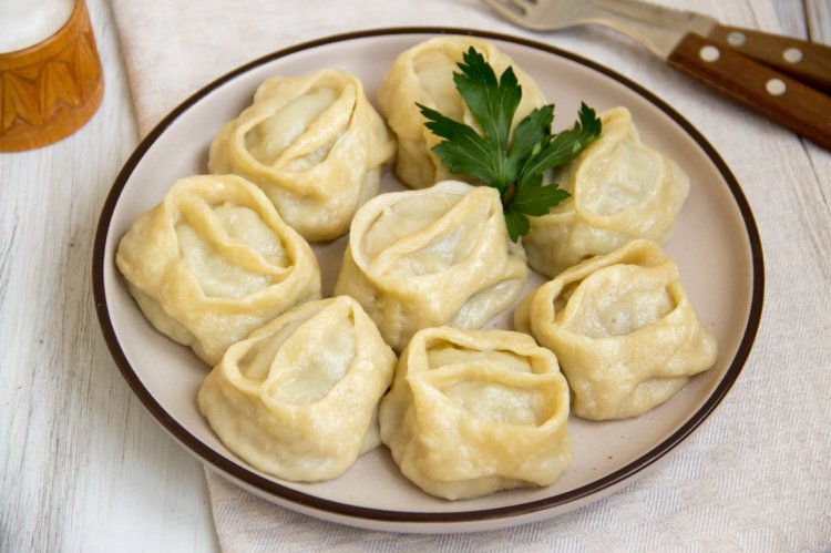 Классические манты с мясом