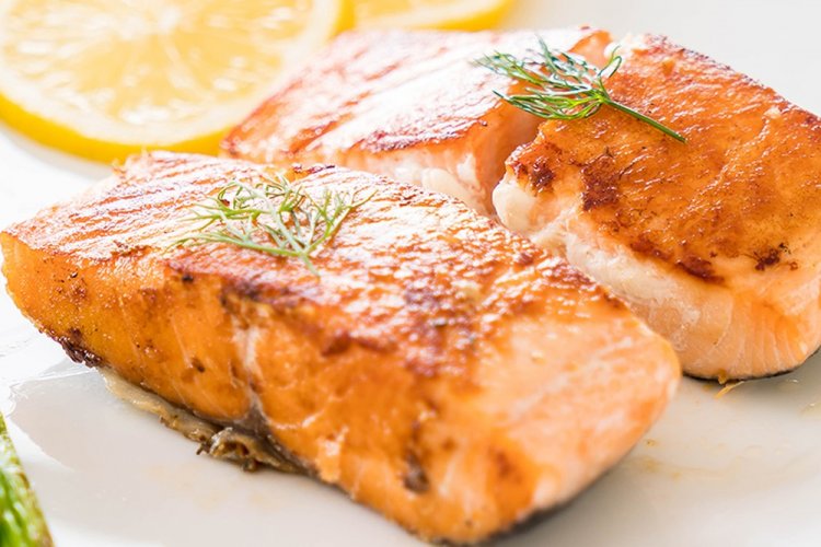 Лосось с имбирем и апельсином