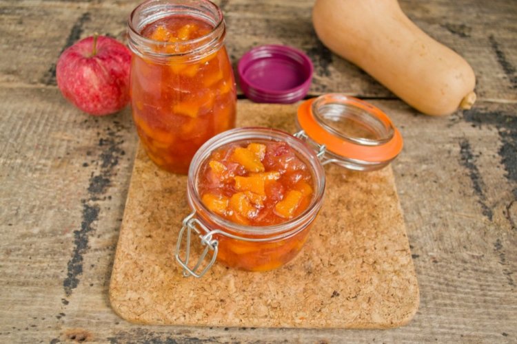Варенье из тыквы с апельсином и яблоками