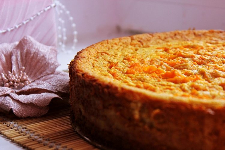 Морковная запеканка с яблоками