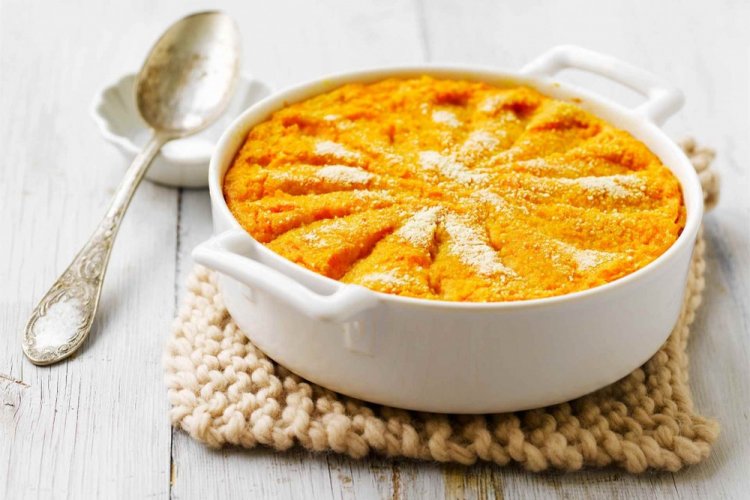 Морковная запеканка с тыквой