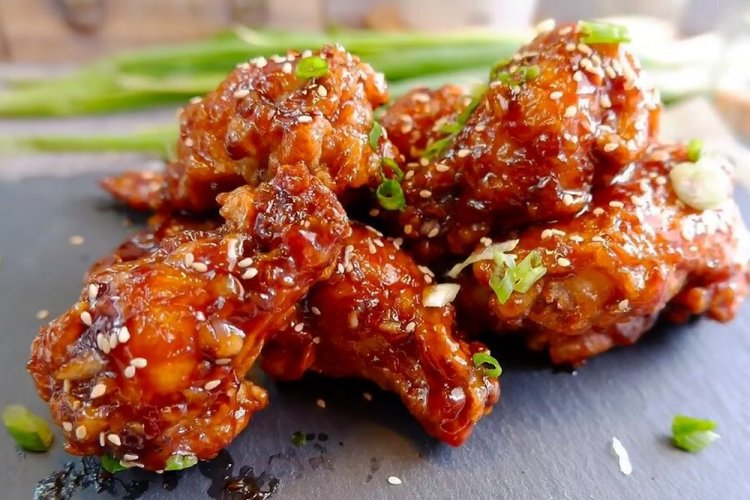 Курица в кисло-сладком соусе в духовке