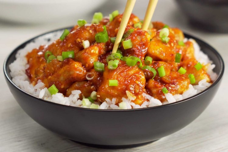 Курица в кисло-сладком соусе с медом