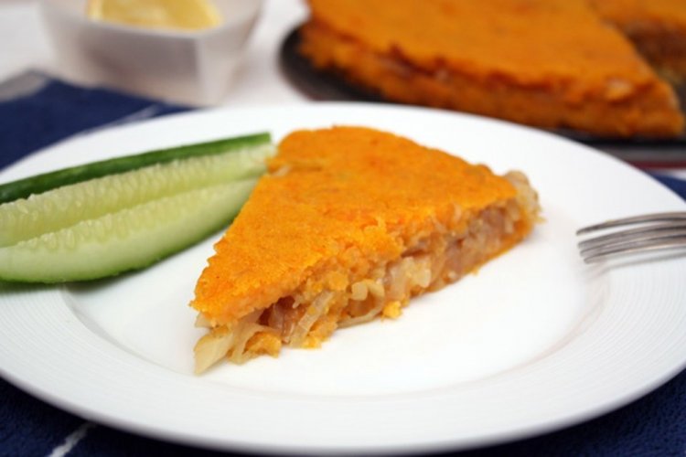 Запеканка из тыквы с картошкой и капустой