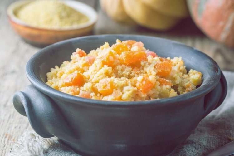 Пшенная каша с тыквой на воде