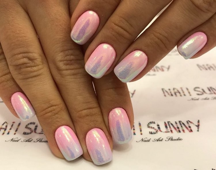 Перламутровое омбре