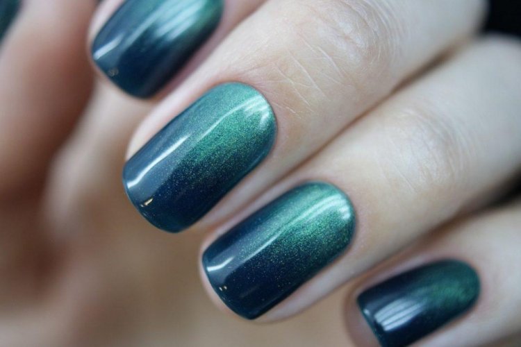 Градиент магнитным лаком