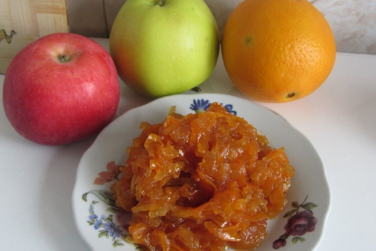 Яблочная начинка с апельсином