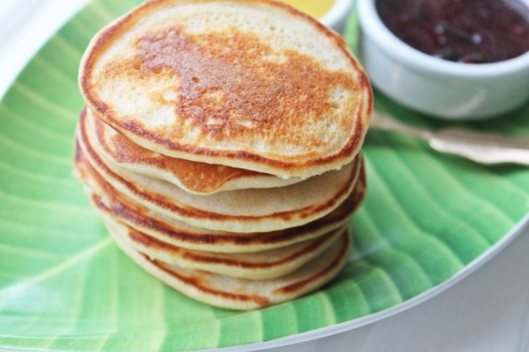 Оладьи на кефире с рисовой мукой