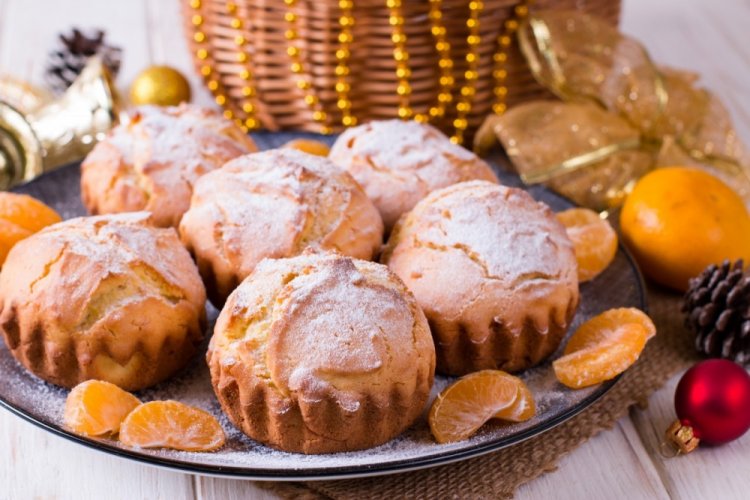 Мандариновые кексы