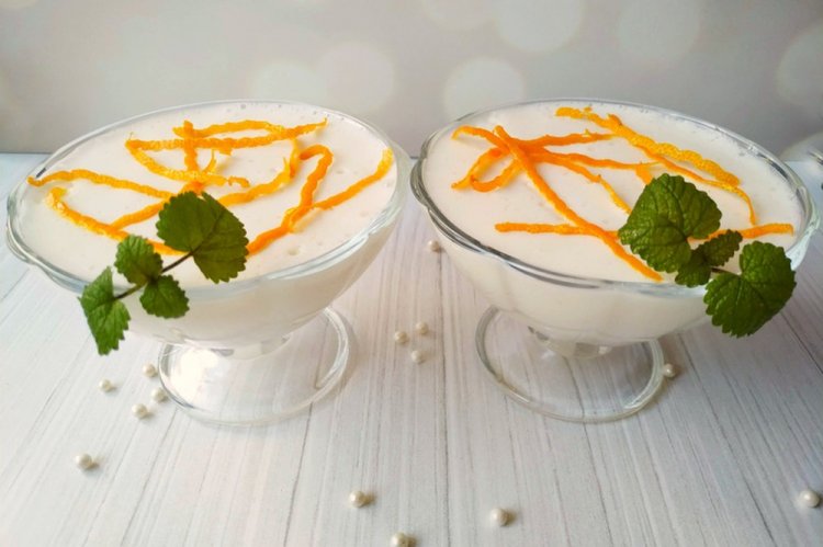 Цитрусовый мусс с манкой